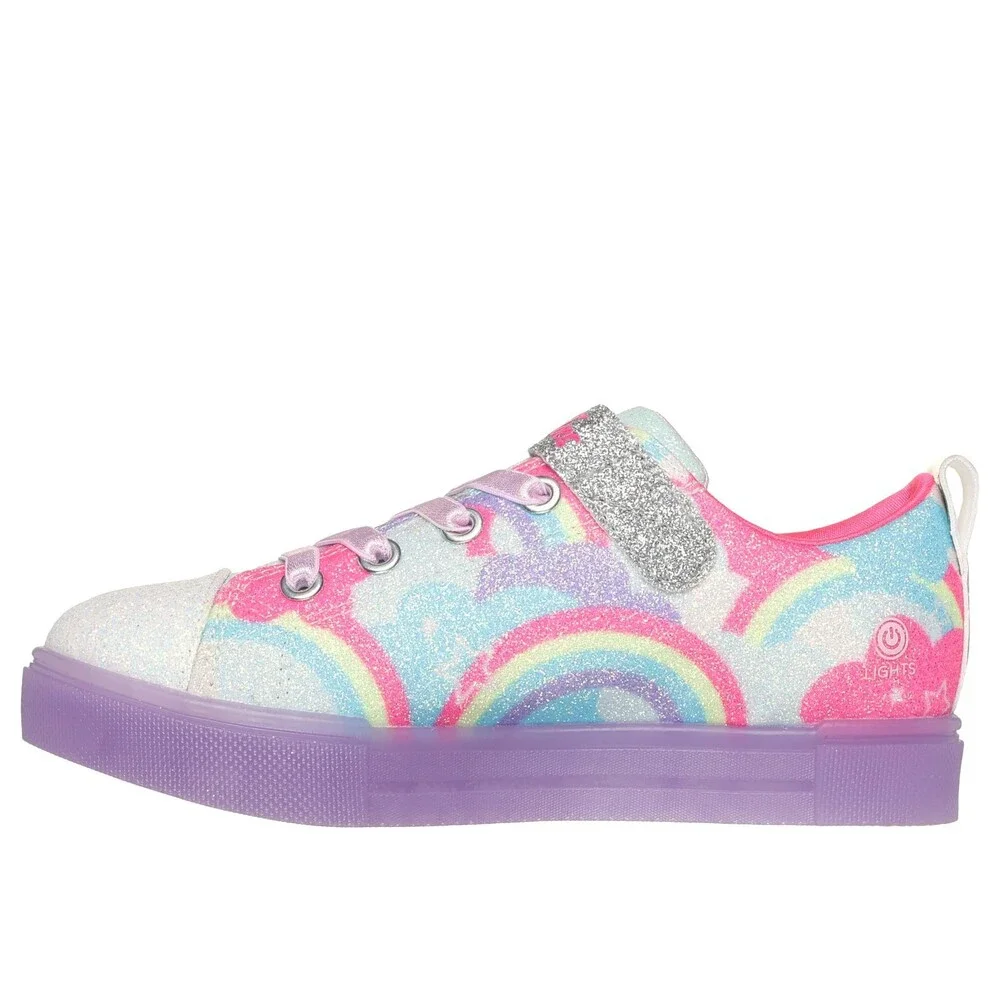 Skechers Twinkle Sparks Ice 2.0 - Shimmering Girls Multi Casual Shoes HTAT1339